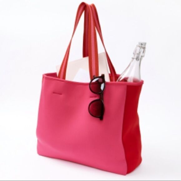 Pink & Red Neoprene Beach Tote - Picture 6 of 8